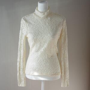 H&M Long-sleeved Lace Blouse